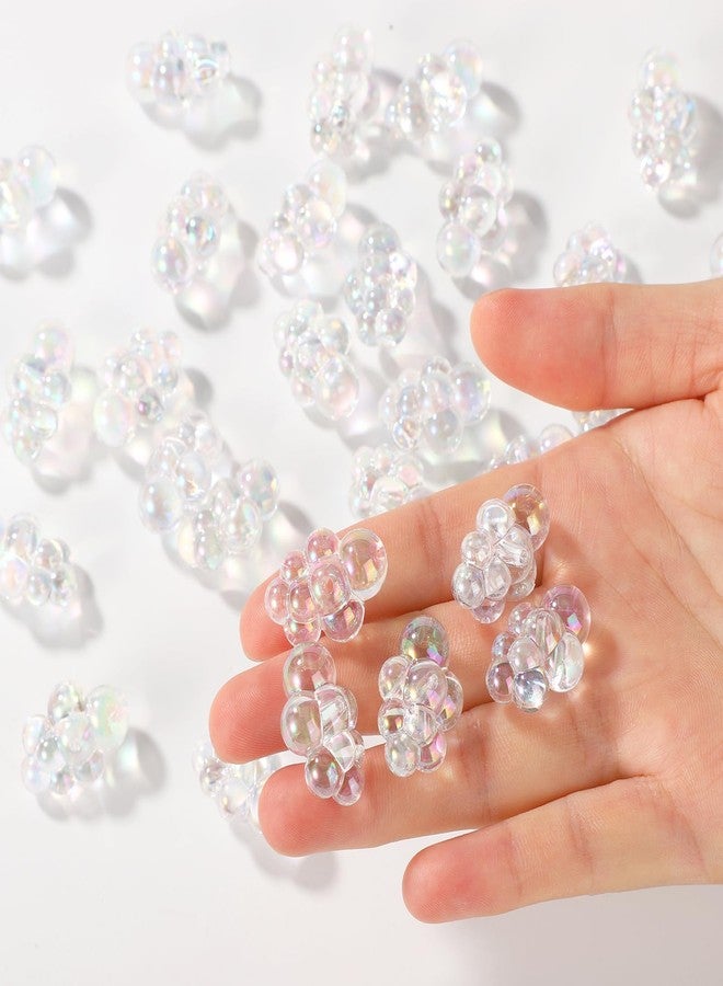 Sinbana 30pcs Mini Bubble Clusters, Tiny Fake Bubbles Miniature Dollhouse Accessories Bubble Decor for Dollhouse Bath Tub Jewelry - Image 1